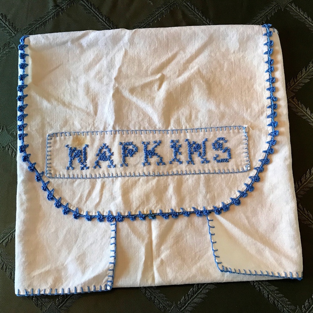 Vintage Embroidered Linen